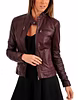 New 100% Pure Genuine Soft Lambskin Women's Leather Motor Biker Jacket #AZ51