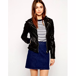 shaan leather fashion new women's leather motorcycle biker jacket 100% genuine soft lambskin #b128