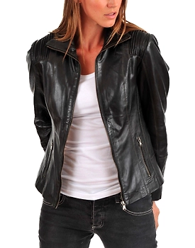 New Women's Leather Motorcycle Biker Jacket 100% Genuine Soft Lambskin #C37