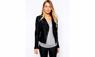 New Women's Genuine Soft Lambskin Leather Motor Biker Jacket #A500