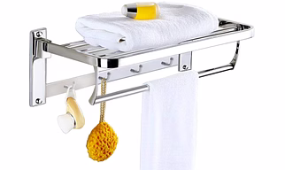 SS Folding Towel Rack (Chrome)