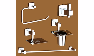 Bathroom Accessories Set (Chrome) DY-1775