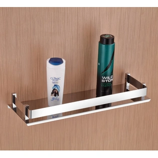 Stainless Steel Wall Mount Mirror Finish Bathroom Kitchen Shelf, Bathroom Accessories
