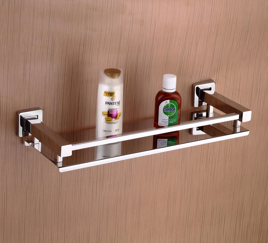 Stainless Steel Wall Mount Bathroom Kitchen Shelf Square-DY-1805