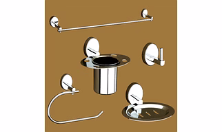 Bathroom Accessories Set (Chrome) DY-1935