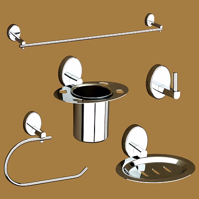 doyours bathroom accessories set (chrome) dy-1935