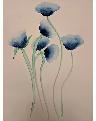 watercolour painting of flowers-8764535