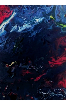 random painting on canvas