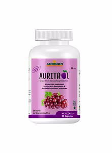 AURITROL Grape Skin Nanophosphosome 142 mg with Resveratrol 50 mg, fortified with Piperine