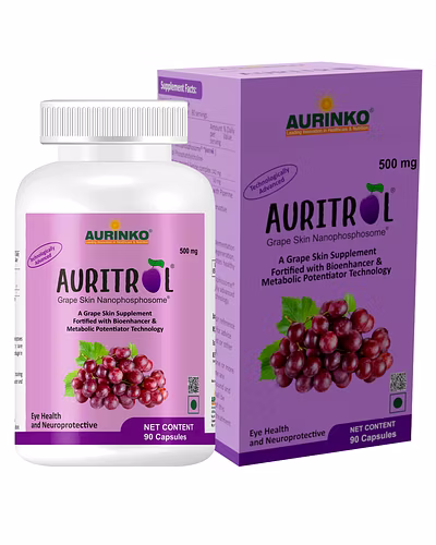AURITROL Grape Skin Nanophosphosome 142 mg with Resveratrol 50 mg, fortified with Piperine-90 Capsule-3