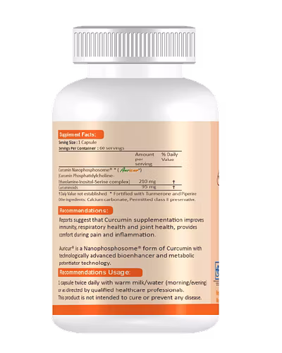 Auricur-Supports Urinary Tract HealthCurcumin Nanophosphosome®-60 Capsules-2