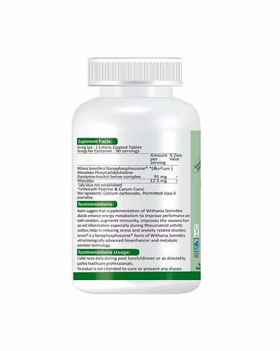 Aurisom-Withania somnifera Nanophosphosome®-90 Capsules-2