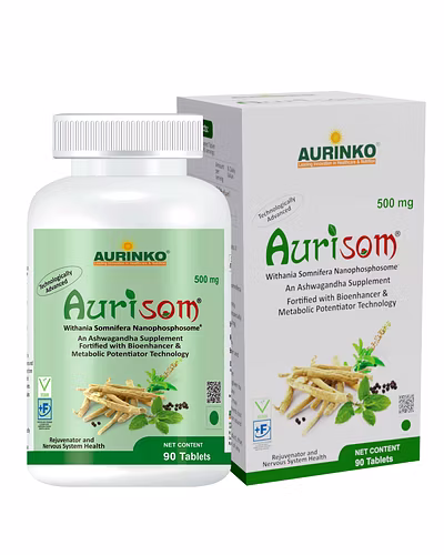 Aurisom-Withania somnifera Nanophosphosome®-90 Capsules-3