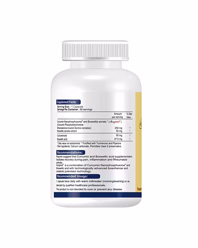 Aurijoint-Curcumin Nanophosphosome® with Boswellia serrata Extract-60 Capsules-2