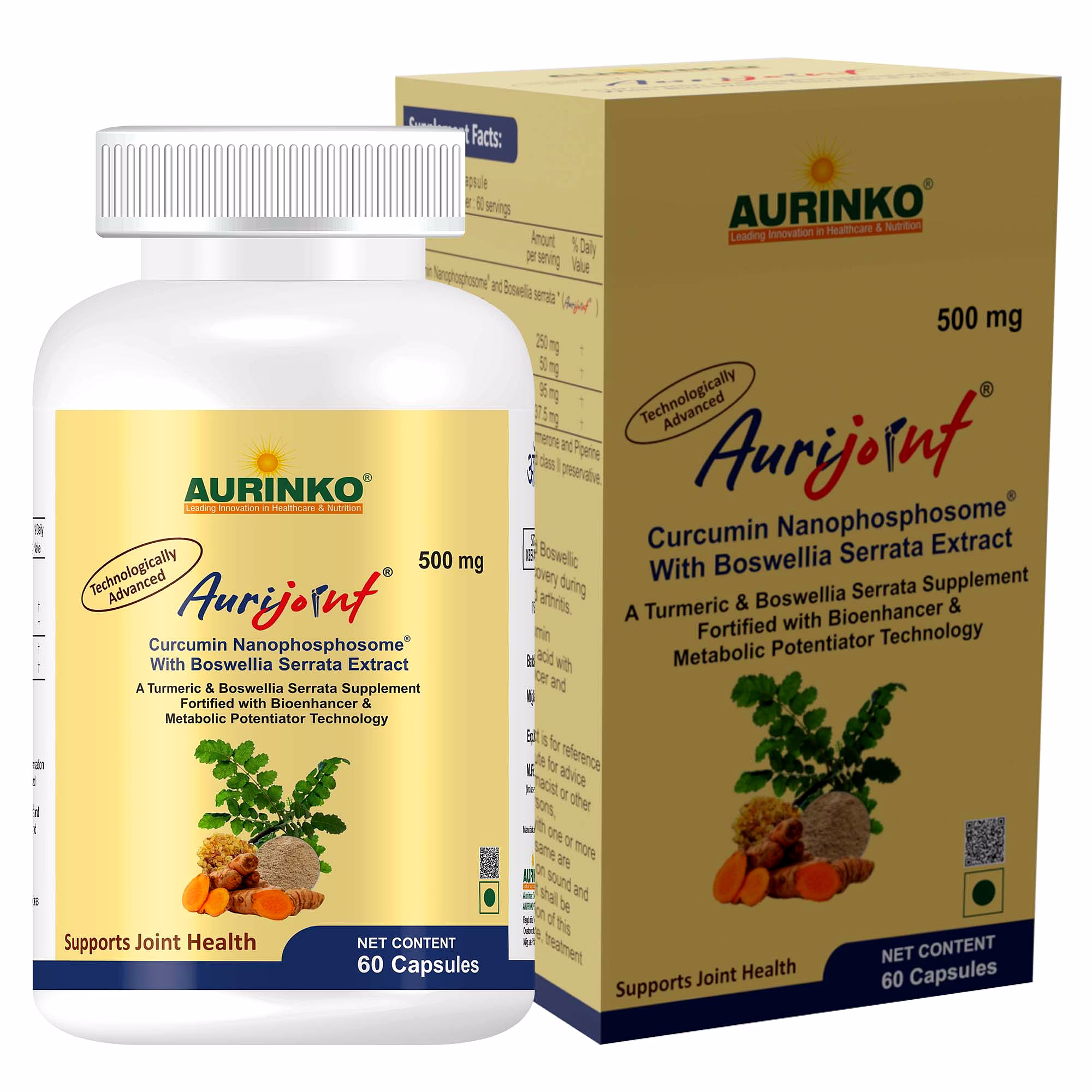 Aurijoint-Curcumin Nanophosphosome® with Boswellia serrata Extract image 4