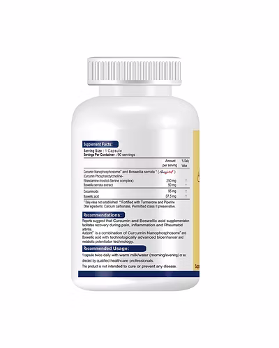 Aurijoint-Curcumin Nanophosphosome® with Boswellia serrata Extract-90 Capsules-2