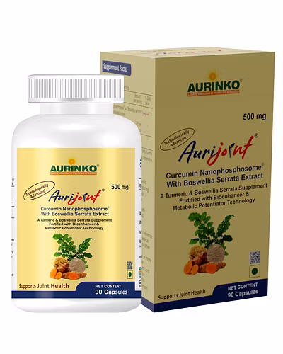 Aurijoint-Curcumin Nanophosphosome® with Boswellia serrata Extract-90 Capsules-3