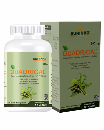 Quadrical-Complementary Food Supplement Cissus quadrangularis extract with Probiotics-60 Capsules-3