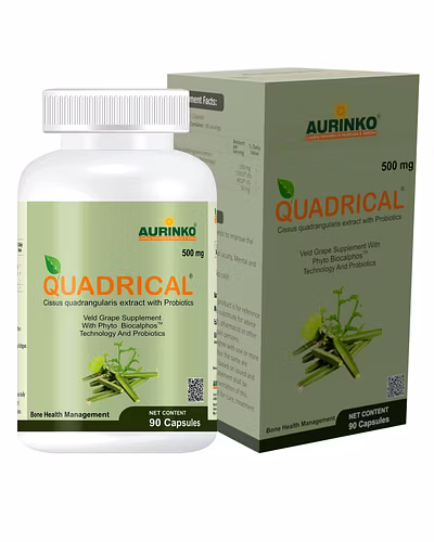 Quadrical-Complementary Food Supplement Cissus quadrangularis extract with Probiotics-90 Capsules-3