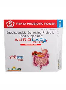 Aurolac Plus-Orodispersible Gut Acting Probiotic Food Supplement
