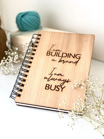 Building a brand - Wooden Notebook-A5 - 5.8x8.3inch-1