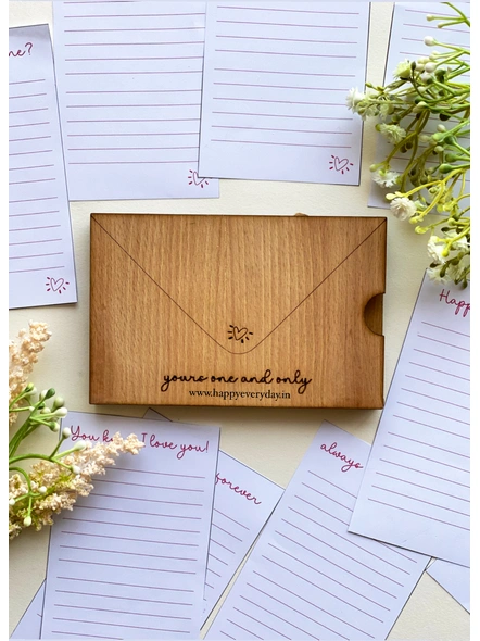 Wooden Envelope with 10 letters-2