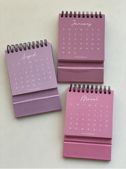 Mini Calendar 2023-Pink-4