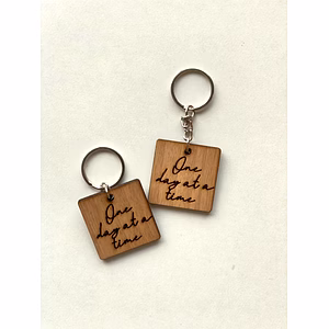 One day at a time keychain