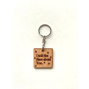 I told the stars about you keychain