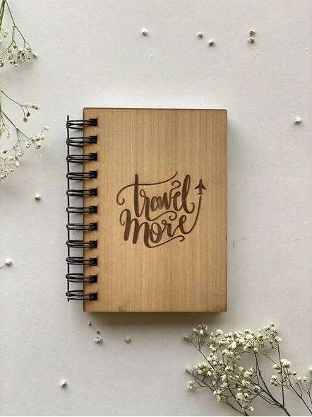 Travel more - Wooden Notebook-HESWN08-2