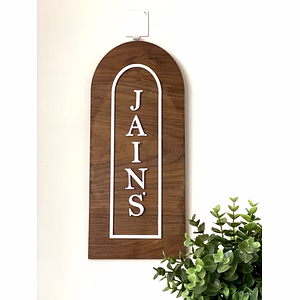 Slim Vertical Nameplate