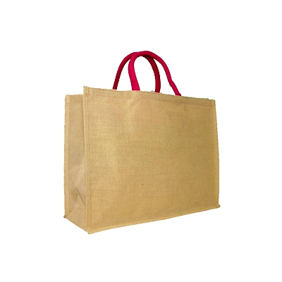Organeco Large Juco Shopping Bag with Pink Handles – Stylish, Strong &amp; Sustainable-12721905