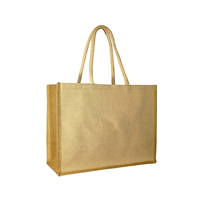 Organeco Premium Jute Shopping Bag with Long Handles – Durable, Natural &amp; Multipurpose-12721907