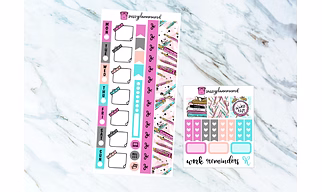 College Girl Hobo Weeks Sticker kit