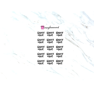 Happy Mail | Clear stickers
