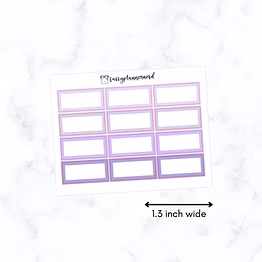 lavendar half box 1.3 inch