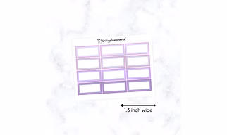 Lavendar Half box 1.3 inch