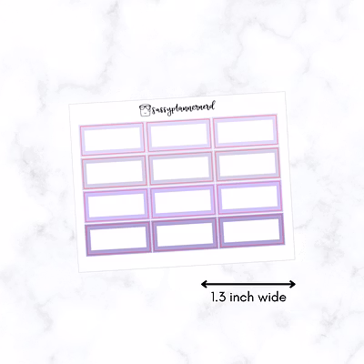 lavendar half box 1.3 inch