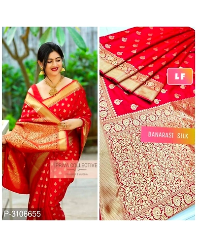 Red Banarasi Saree-737382752