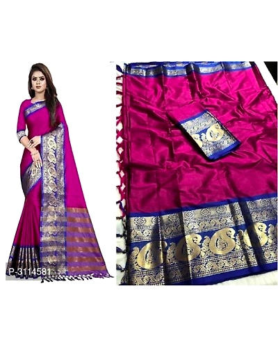 Chicup poly cotton saree-8463833