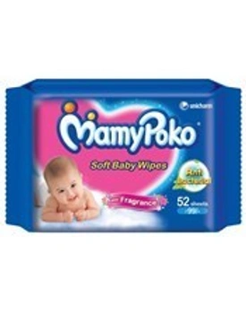Mamy Poko Soft Baby Wipes  52 sheets pack