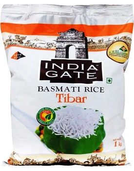 Basmati Rice 1 KG - Tibar (INDIA GATE)