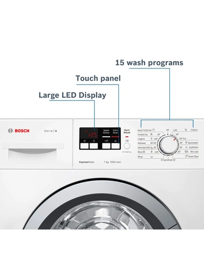 Bosch 6 kg Fully-Automatic Front Loading Washing Machine - WAB16060IN, White, Inbuilt Heater-4