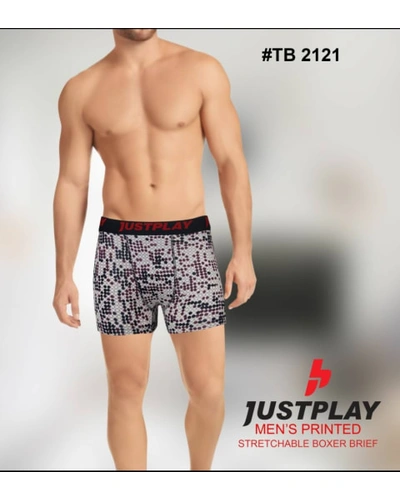 Just Play Outer Elastic Printed for Men Set Of 6-PRNTDTRUNKS-1