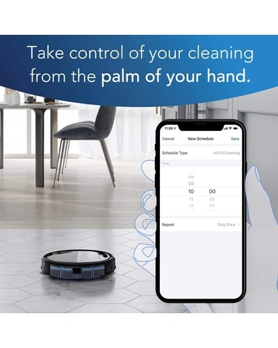 ECOVACS Deebot 500 Robotic Vacuum Cleaner with App &amp; Voice Control, Strong Suction and Multiple Cleaning Modes, Self-Charging for Carpets &amp; Hard Floors,Work with Alexa (Black)-BLACK-1