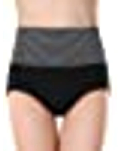 PLUMBURY® Women's Cotton High Waist Full Coverage Hipster Panty,Free Size (Pack of 3 Panty) Black/Beige/Grey-BIEGE-FREE SIZE-3 PIECES-1