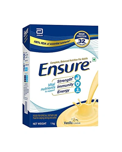 Ensure Complete, Balanced Nutrition Drink For Adults With Nutri Strength Complex (Vanilla Flavour) 1Kg-ENSNDV1KG-1