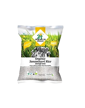 RAW RICE - ORGANIC (SONA mASOORI)  24 MANTRA BRAND - 10 KG