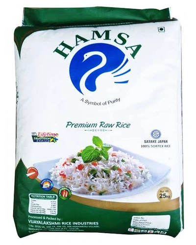 Sona Masuri Raw Rice - Hamsa Brand-SMRR26KGH