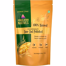himalayan natives himalayan native 100% natural premium toor dal 500g x 2 nos